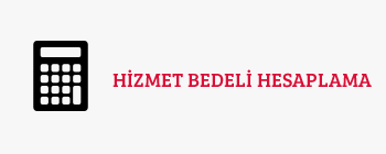hizmet bedeli hesaplama